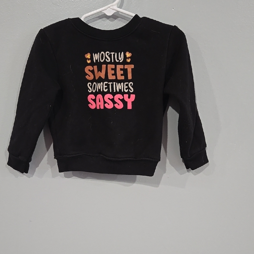 Garanimals Black Sweatshirt Playful Text Design